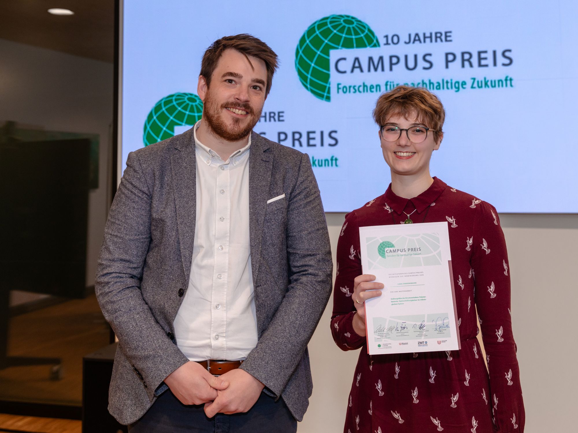 Dr. Lars Langenhorst vertrat seinen Kollegen, Dr. Daniel Meyer, der Lana Draghinazzi nominiert hatte